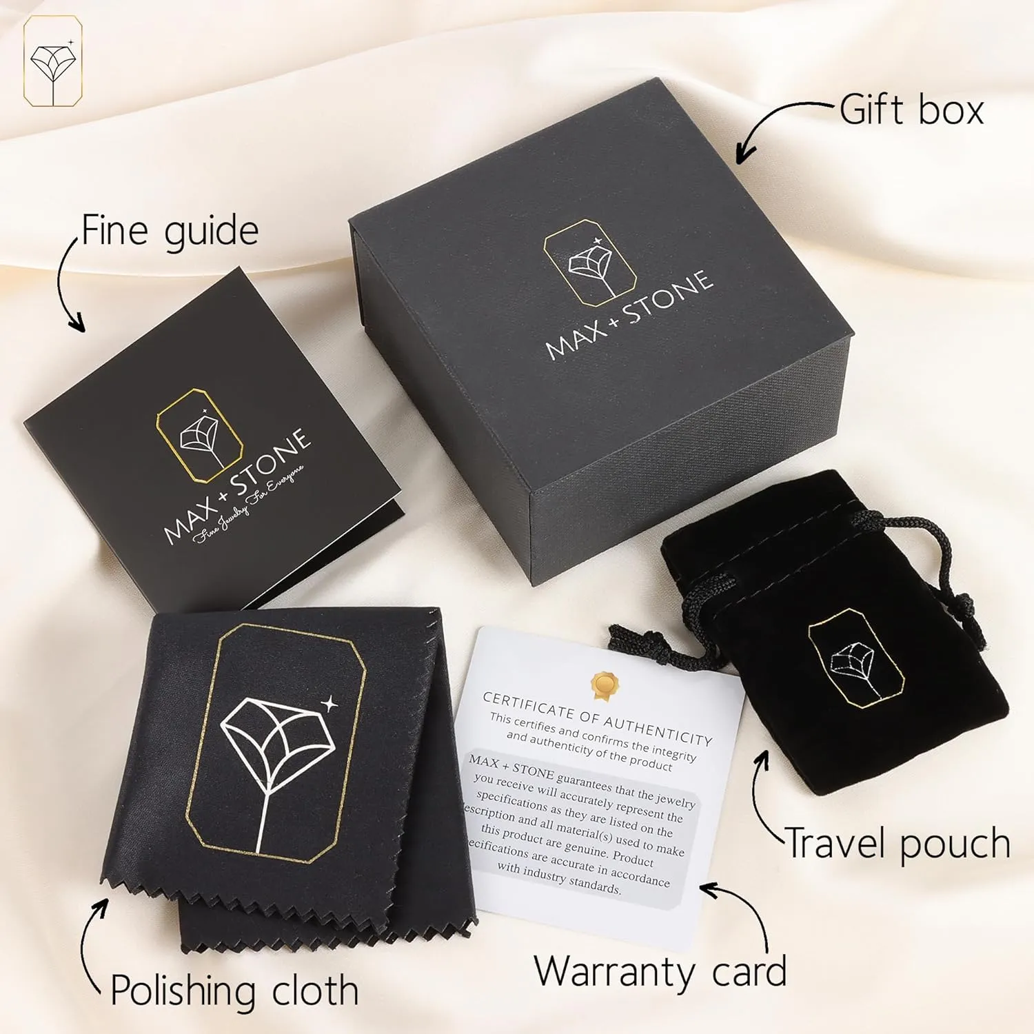 10k White Gold Princess Cut Birthstone Square Stud Earrings for Women