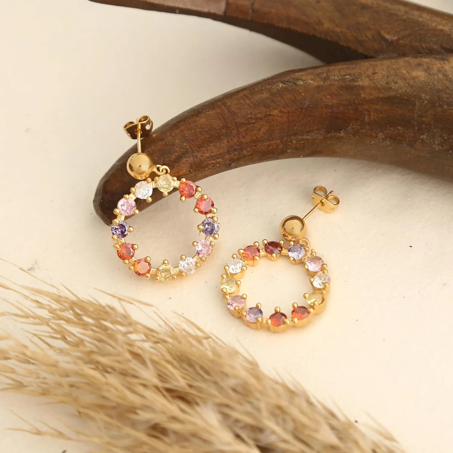 18K Gold Plated Hoop Earrings for Women - Thin Dainty Gold Hoop Earring Set - Small Tarnish-Free Gold Hoop Earrings for Women Gift Jewelry for Women