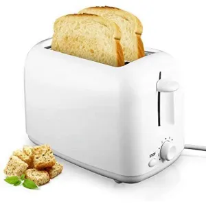 2 Slice Toaster Tragbarer Haushalt 800W mit 7 Temperatureinstellungen Bewegliches Brot Krümelablage Einziehbare Rollenbefestigung Automatische Toast Sandwich Maschine