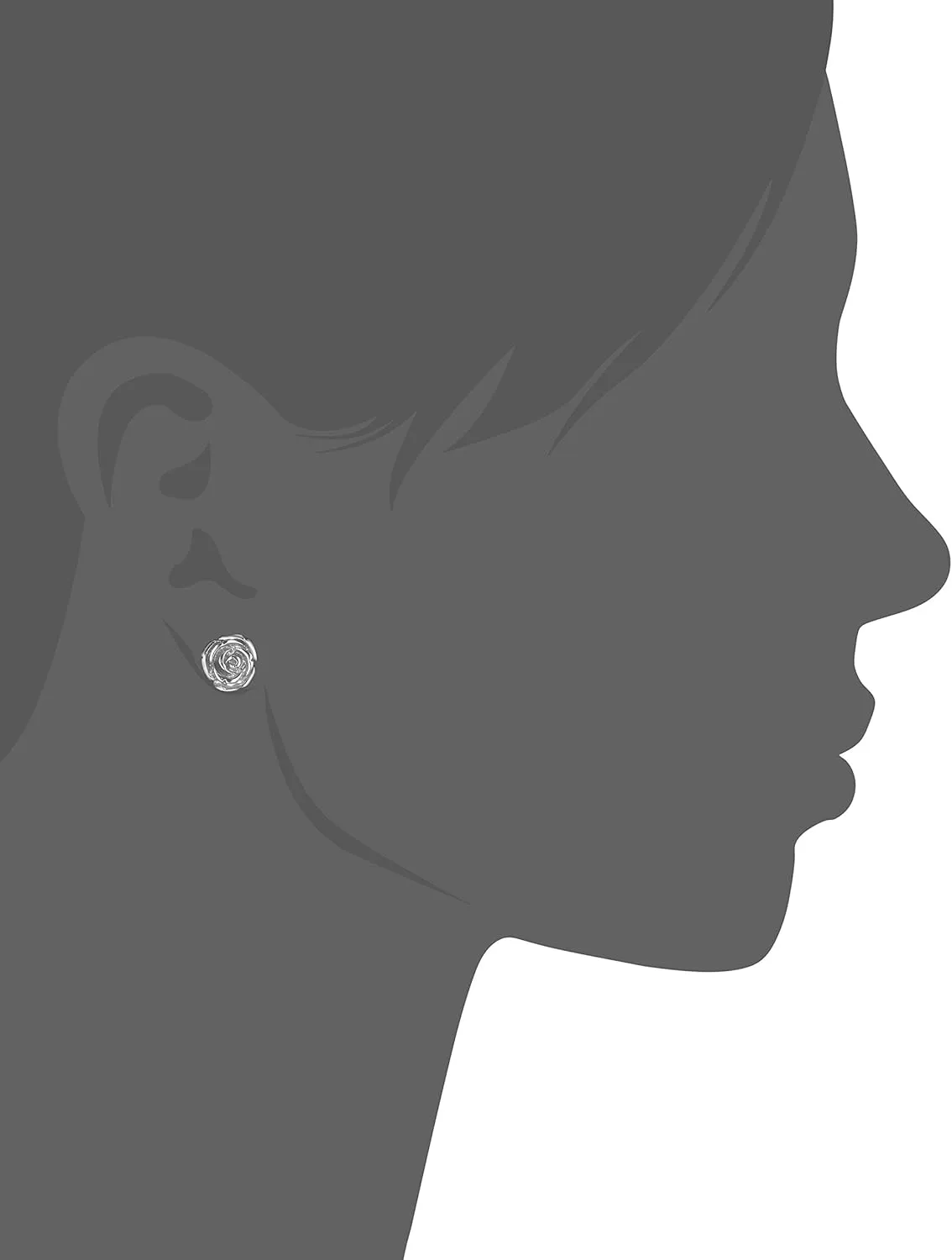 Amazon Essentials 925 Sterling Silver Rose Gold Earrings for Women, Nickel-Free Hypoallergenic Jewelry Gift, Push Back Stud Earrings , (previously Amazon Collection)