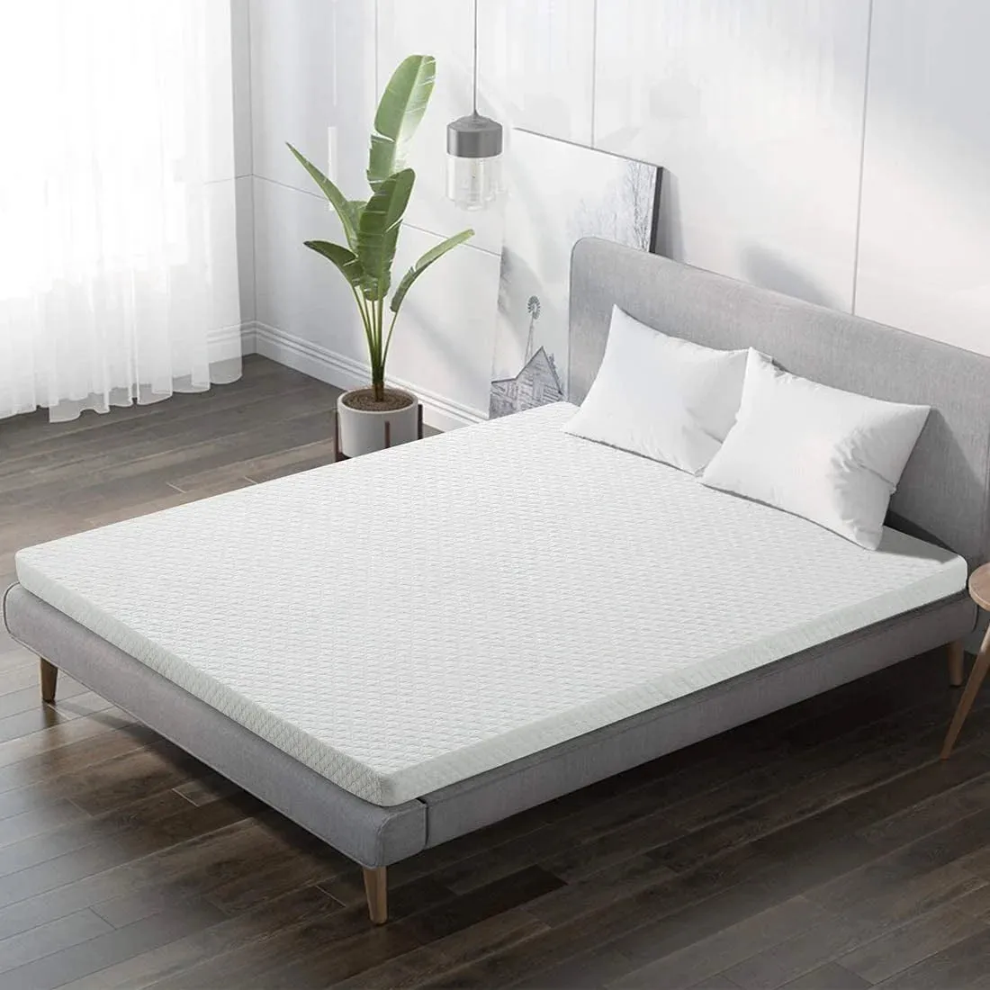 Balichun 3 Inch Gel Memory Foam Mattress Topper for Pressure Relief, Premium Soft Cooling Sleep, Non-Slip Design with Removable & Washable Cover, CertiPUR-US Certified - Twin