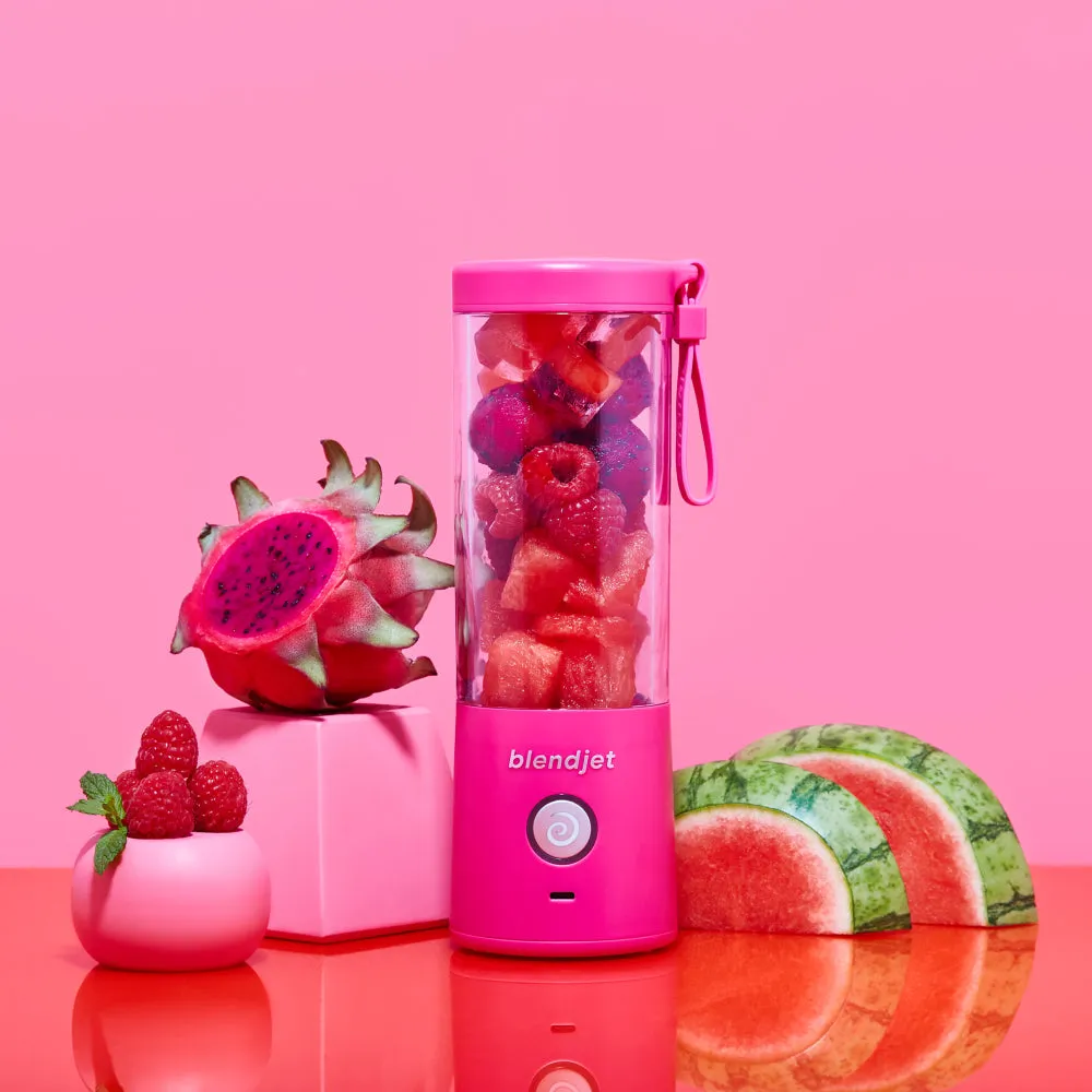 BLENDJET V2 Portable Blender - World's Most Powerful Compact 16Oz BPA Free Blender - Hot Pink