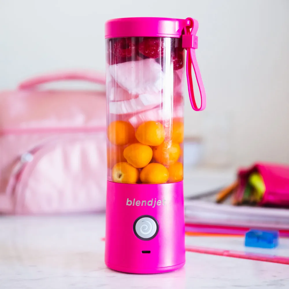 BLENDJET V2 Portable Blender - World's Most Powerful Compact 16Oz BPA Free Blender - Hot Pink