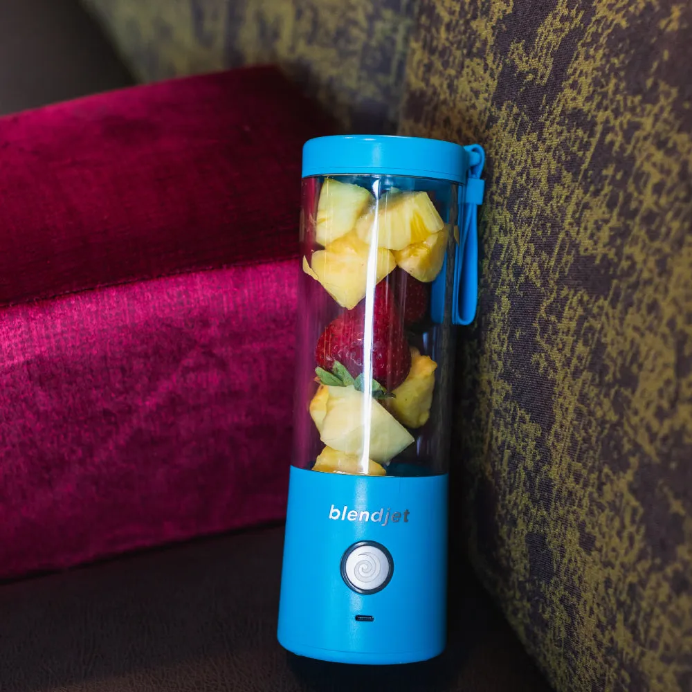 BLENDJET V2 Portable Blender - World's Most Powerful Compact 16Oz BPA Free Blender - Ocean
