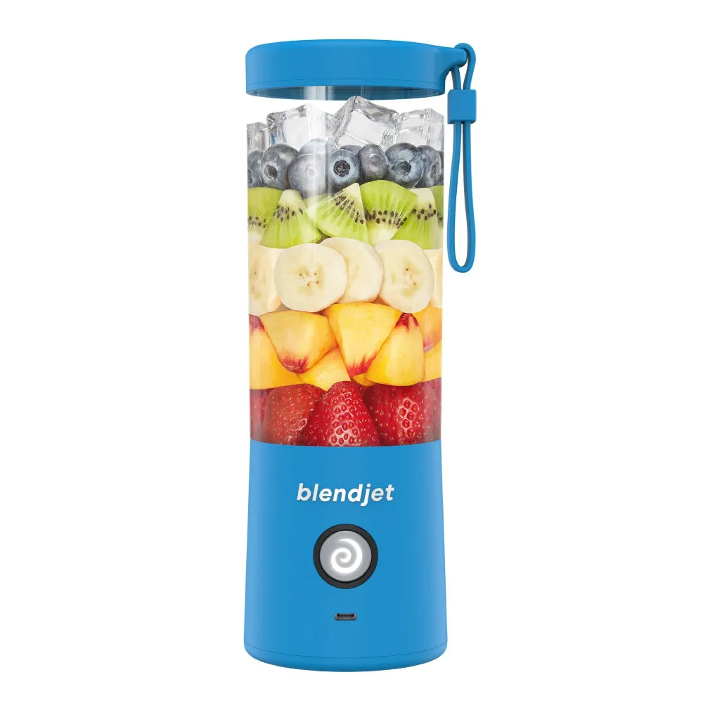 BLENDJET V2 Portable Blender - World's Most Powerful Compact 16Oz BPA Free Blender - Ocean
