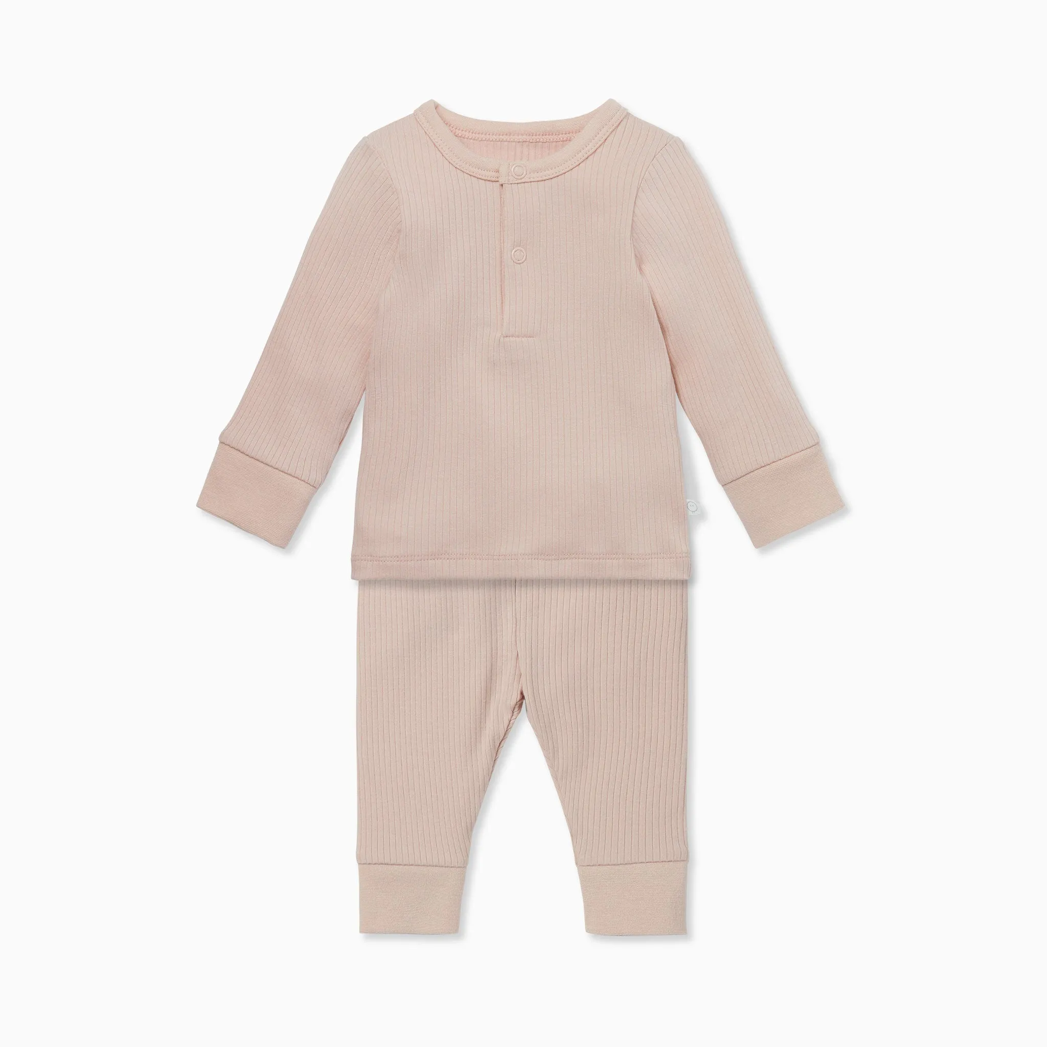 Blush Ribbed Pyjamas