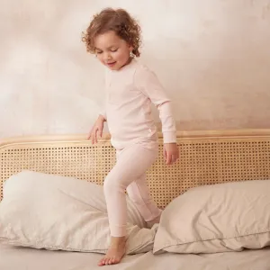Blush Ribbed Pyjamas