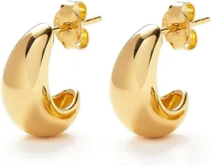 FloRa Drop Hoop Earrings for Women, Trendy Minimalist Multi Hoops Claws Wrap Stud Earrings Dainty Jewelry