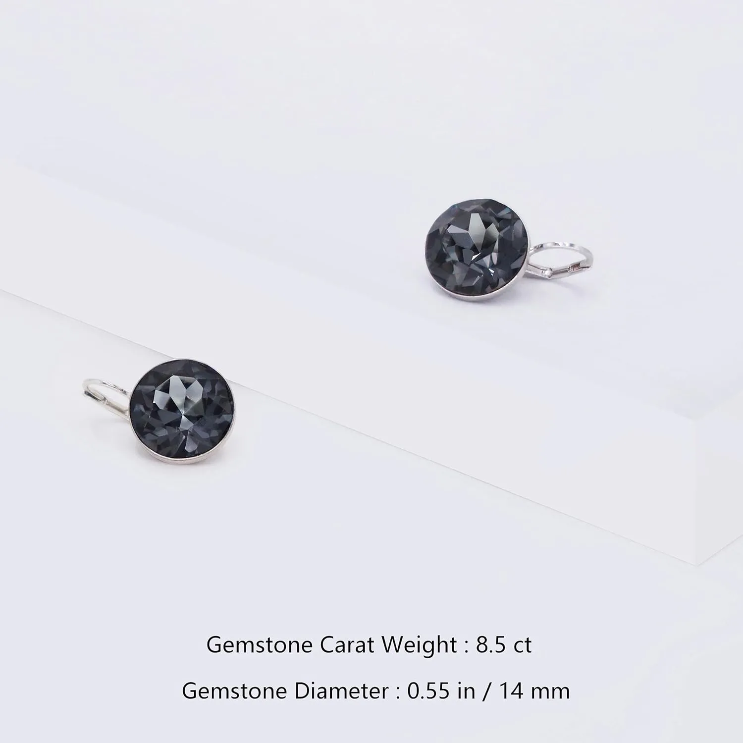 Gorgeous Solitaire Earrings for Women - Embellished with Austrian Crystals, Leverback Drop, Perfect for Any Occasion, Ideal Gifts for Women