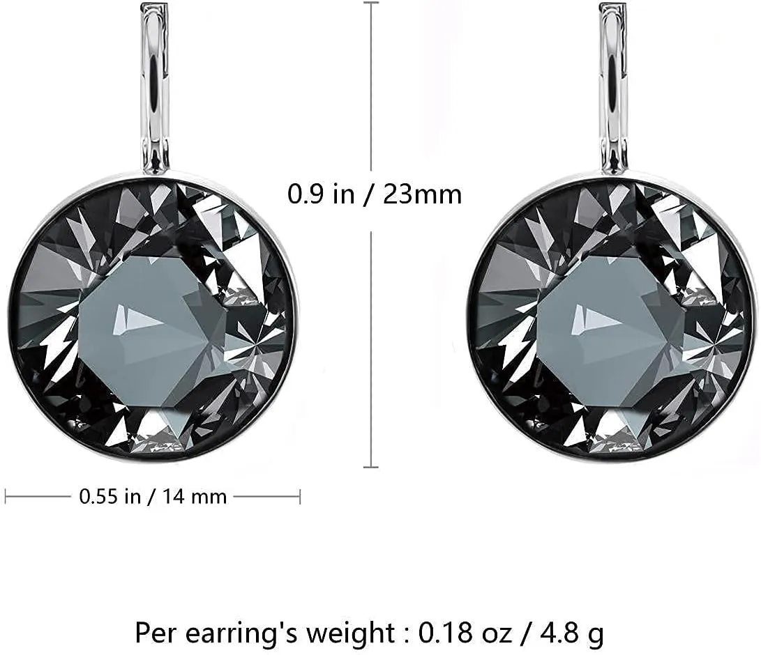 Gorgeous Solitaire Earrings for Women - Embellished with Austrian Crystals, Leverback Drop, Perfect for Any Occasion, Ideal Gifts for Women