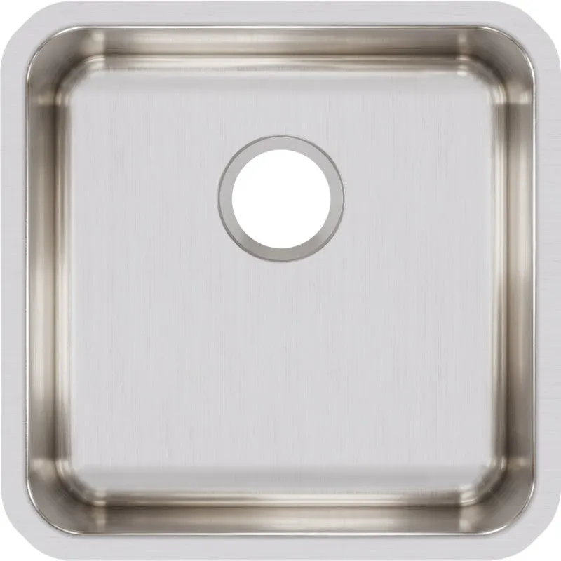 Lustertone Classic 18.5" x 18.5" x 7.88" Stainless Steel Single-Basin Undermount Kitchen Sink