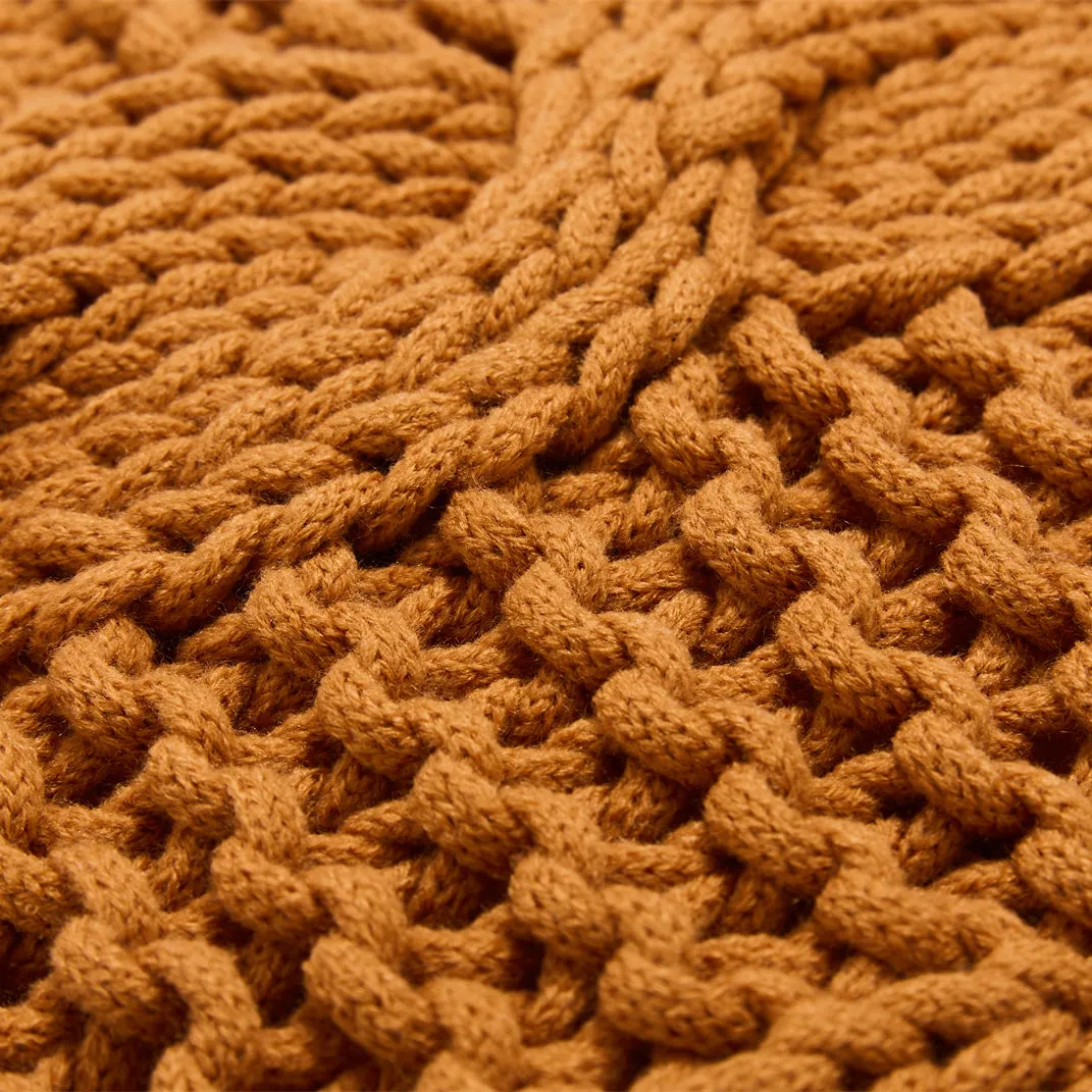 Luxury Chunky Knit Throw Pillow for Comfort and Style