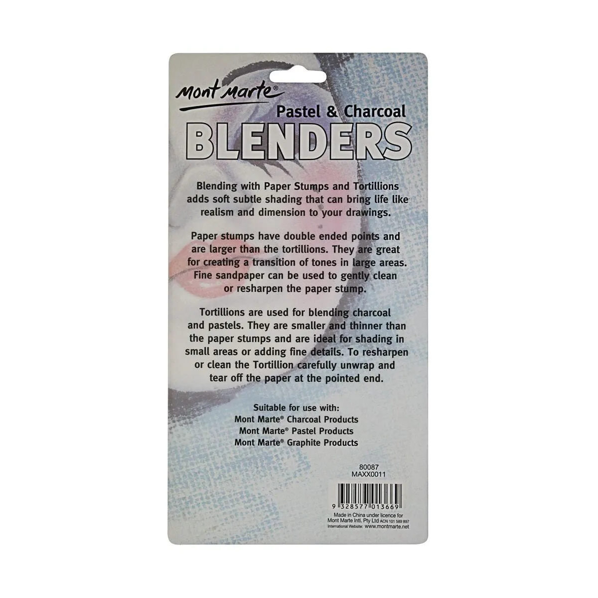 MM Pastel & Charcoal Blenders 7pce