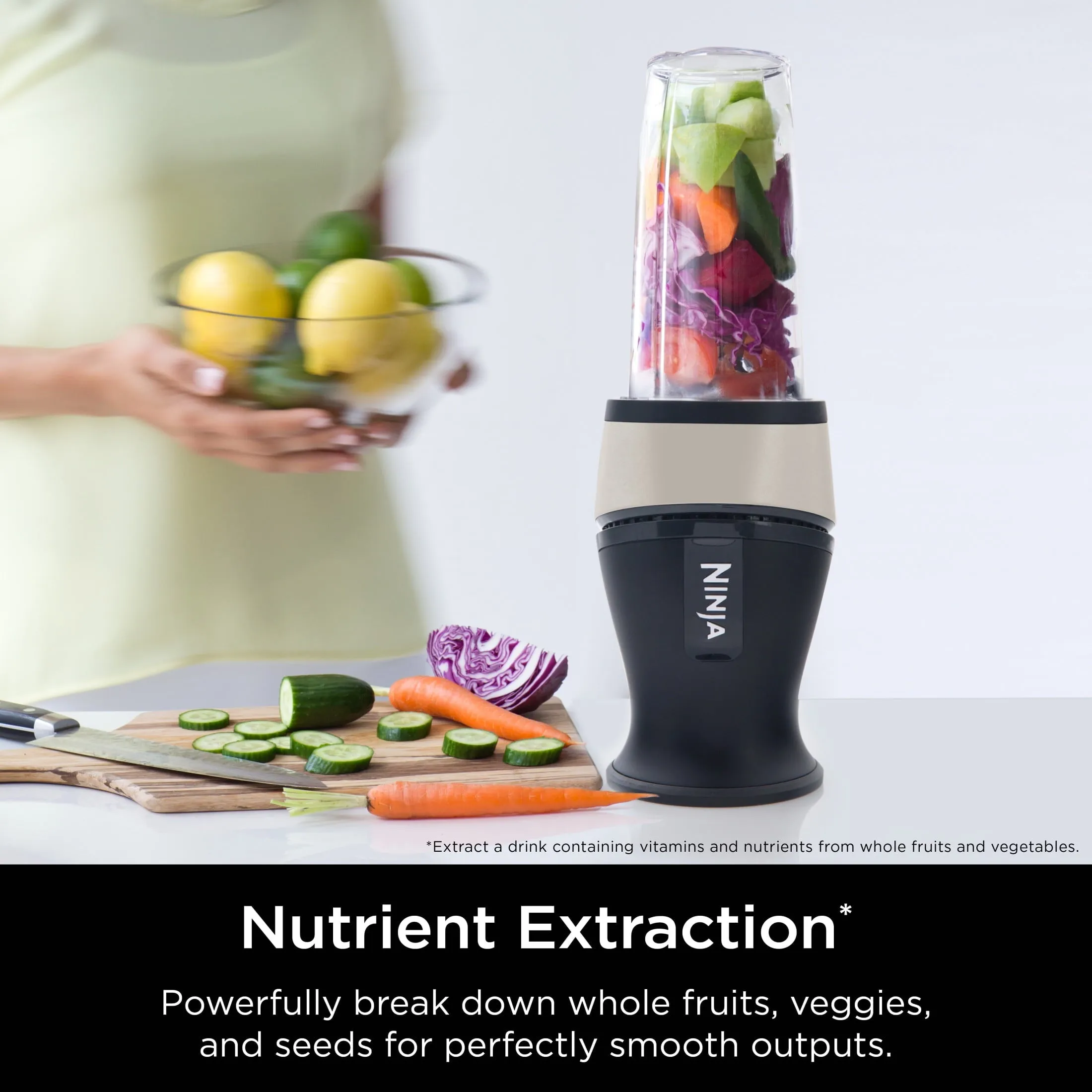 Ninja Fit Personal Single-Serve Blender, 700 Watts, 16-oz. Cup, Stone