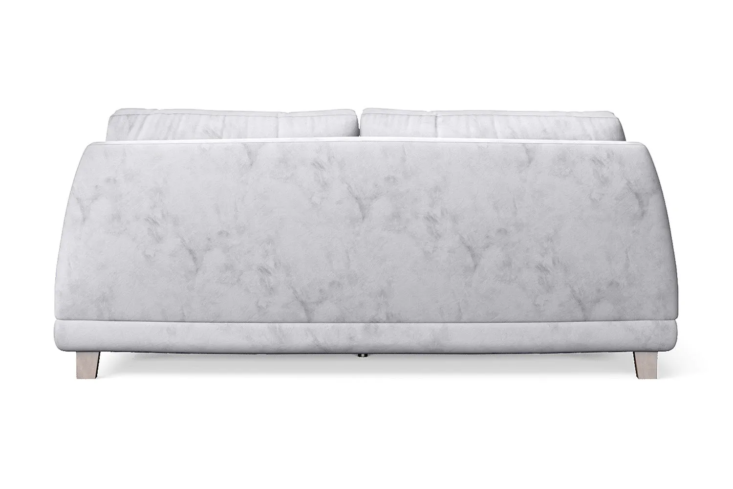 Novara 3 Seater Sofa Silver Velvet