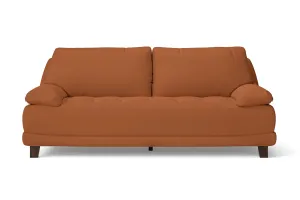 Novara 3 Seater Sofa Tan Brown Leather