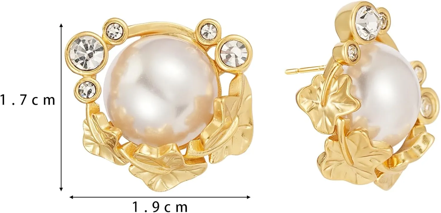 Pearl Earrings for Women Pearl Drop Dangle Earrings Pearl Statement Earrings Bridesmaid Earrings Wedding Jewelry Gift