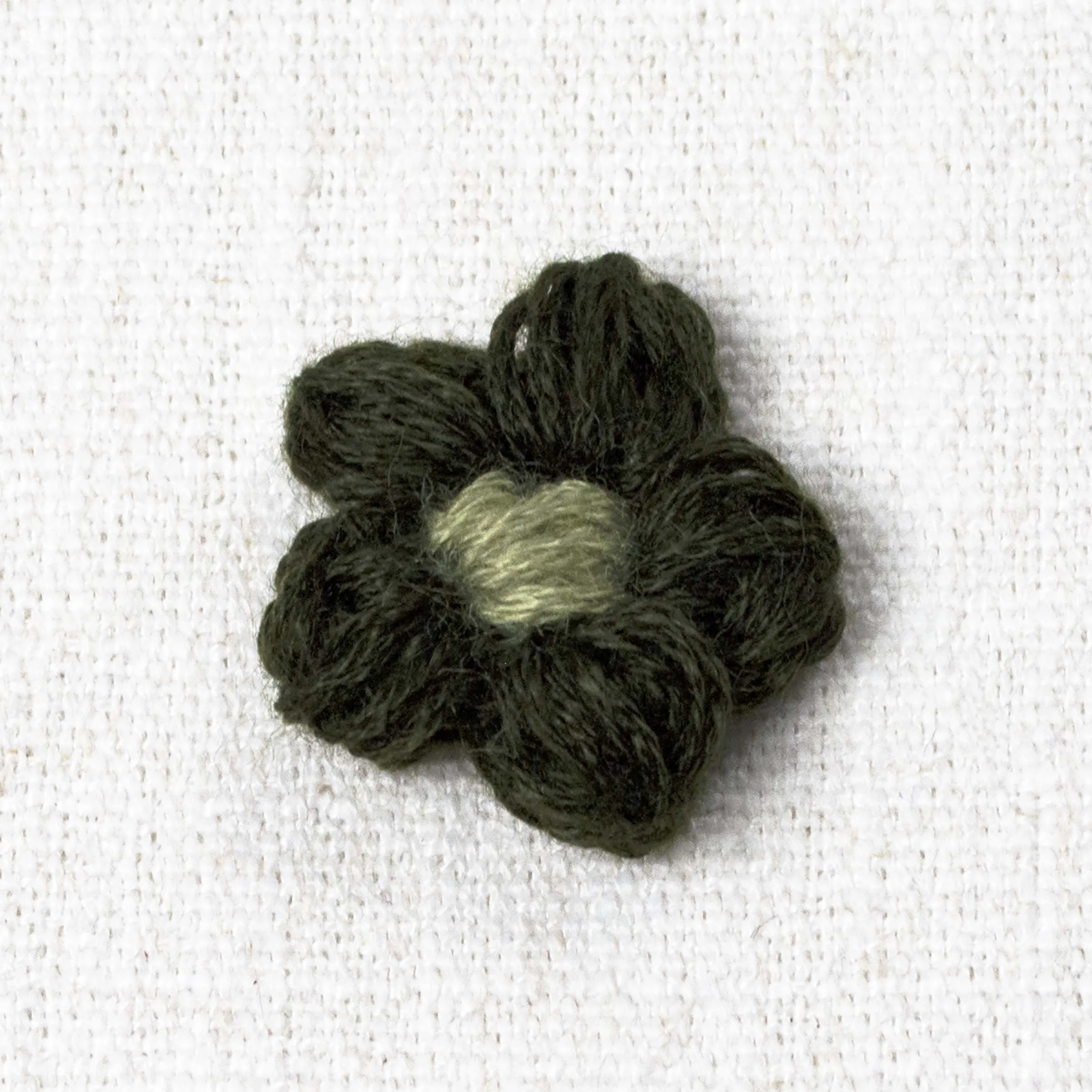 Pine Puff Flower Appliqu