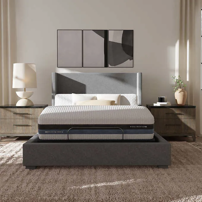 Sleep Science 12" iFlip Sonoma Memory Foam Mattress with Adjustable Power Base
