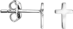 SOFIA MILANI - Solid 925 Sterling Silver Earrings for Women - Cross Stud Earring - 20902