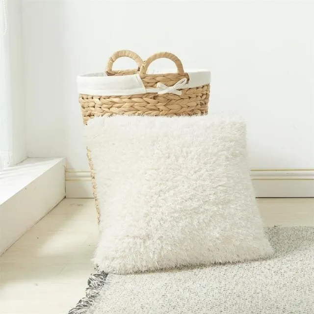 Soft Fur Solid Color Cushion Cover