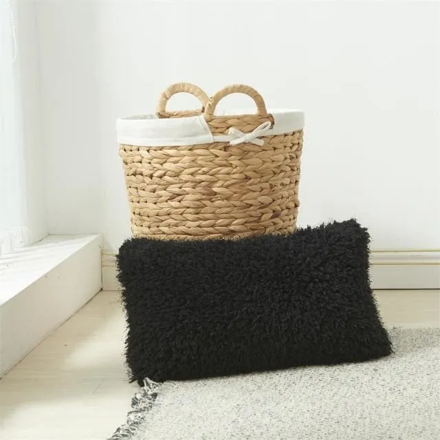 Soft Fur Solid Color Cushion Cover