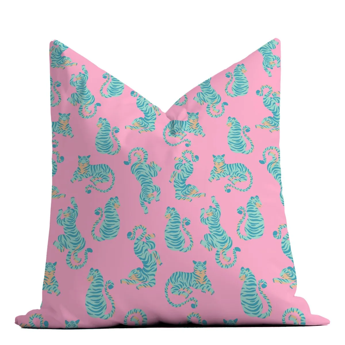 Southern Preppy Tiger Nursery Pillow