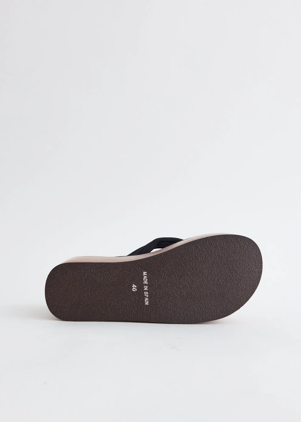 Wooden Branded Wedge Sandals