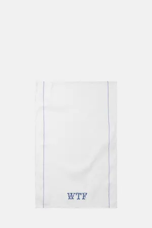 WTF Embroidered Tea Towel